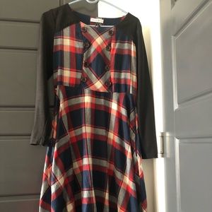 ModCloth Frock Shop Tartan Plaid Dress